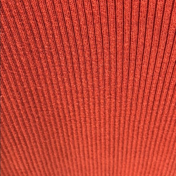 Burnt Orange Ribbed Dress - Picture 3 of 4